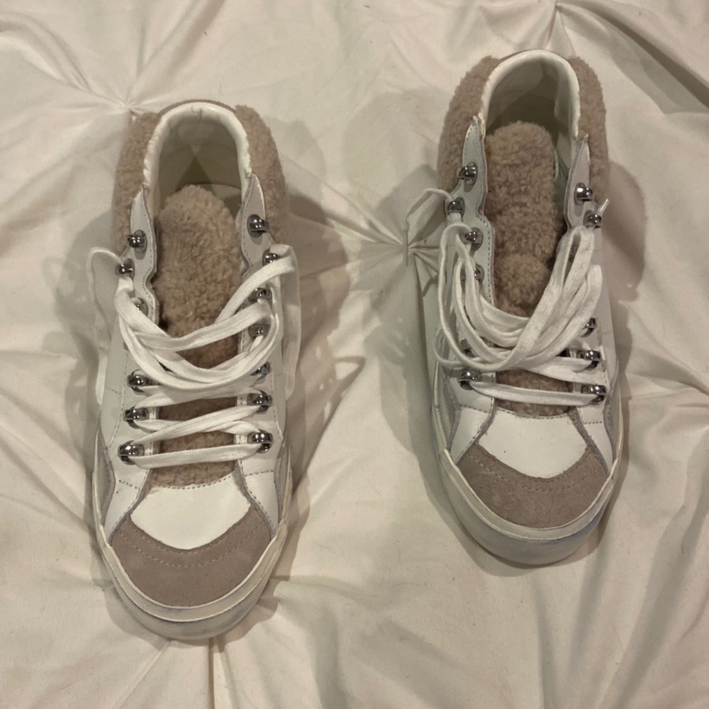 Marc Fisher Merin Sherpa high top sneaker